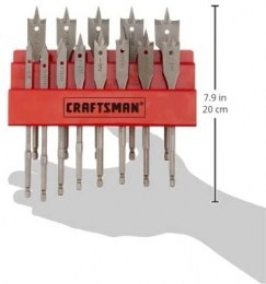 Shovel Bit Set with Metal Storage Rack CRAFTSMAN3